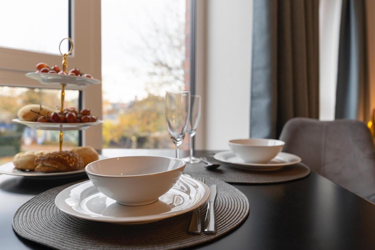 Modernes Apartment Am Gleispark Oldenburg Eksteriør billede