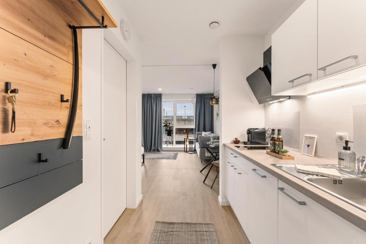 Modernes Apartment Am Gleispark Oldenburg Eksteriør billede