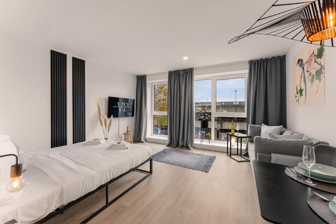 Modernes Apartment Am Gleispark Oldenburg Eksteriør billede