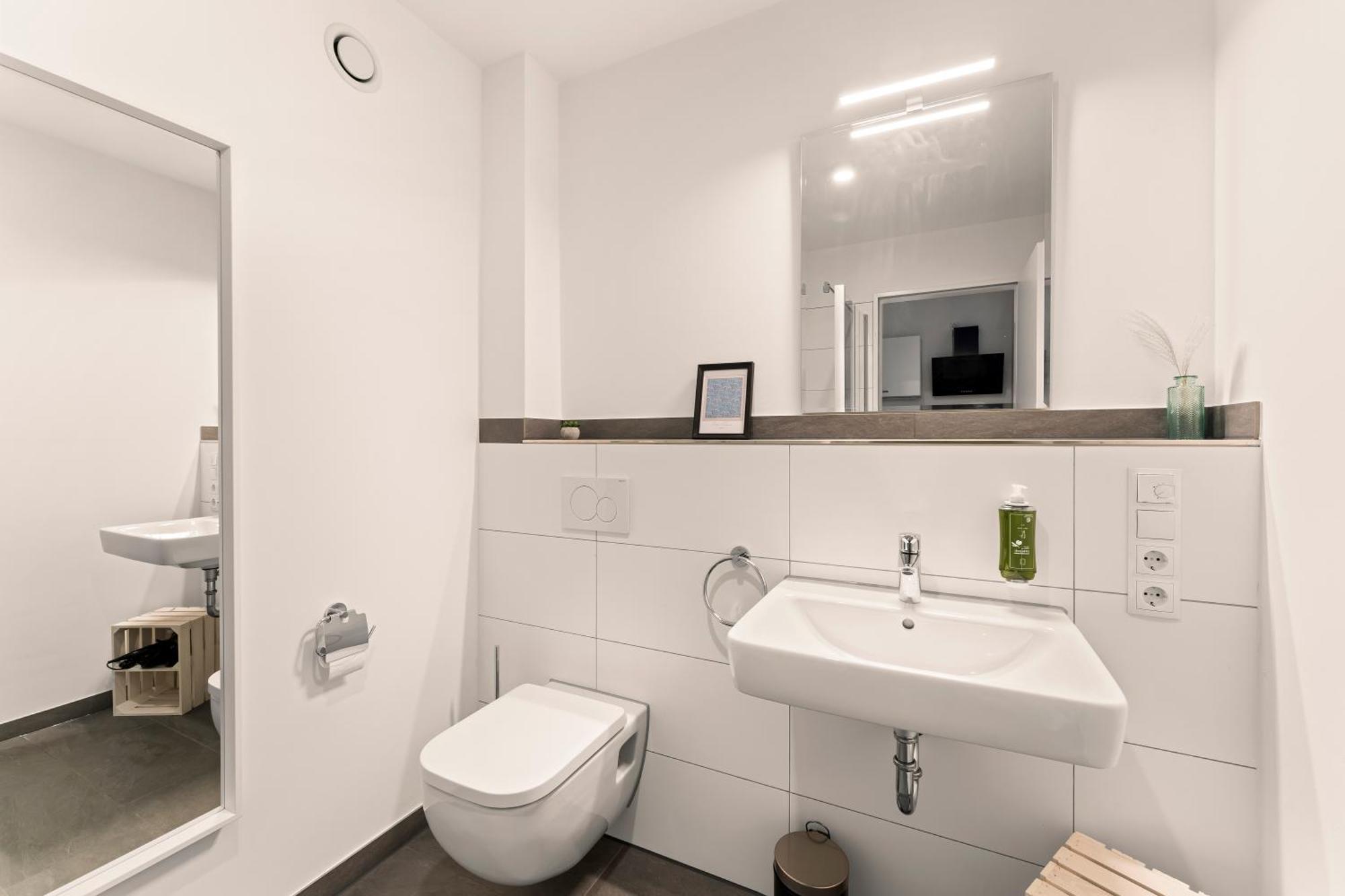 Modernes Apartment Am Gleispark Oldenburg Eksteriør billede